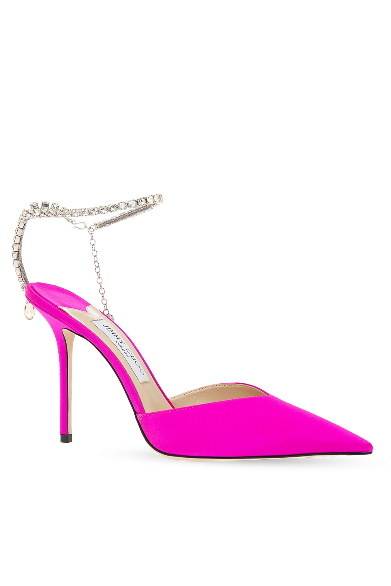 【関税込み】Jimmy Choo ピンク Saeda 100 ヒールサンダル Jimmy Chooのピンク Saeda 100 ヒールサンダルがセール中
